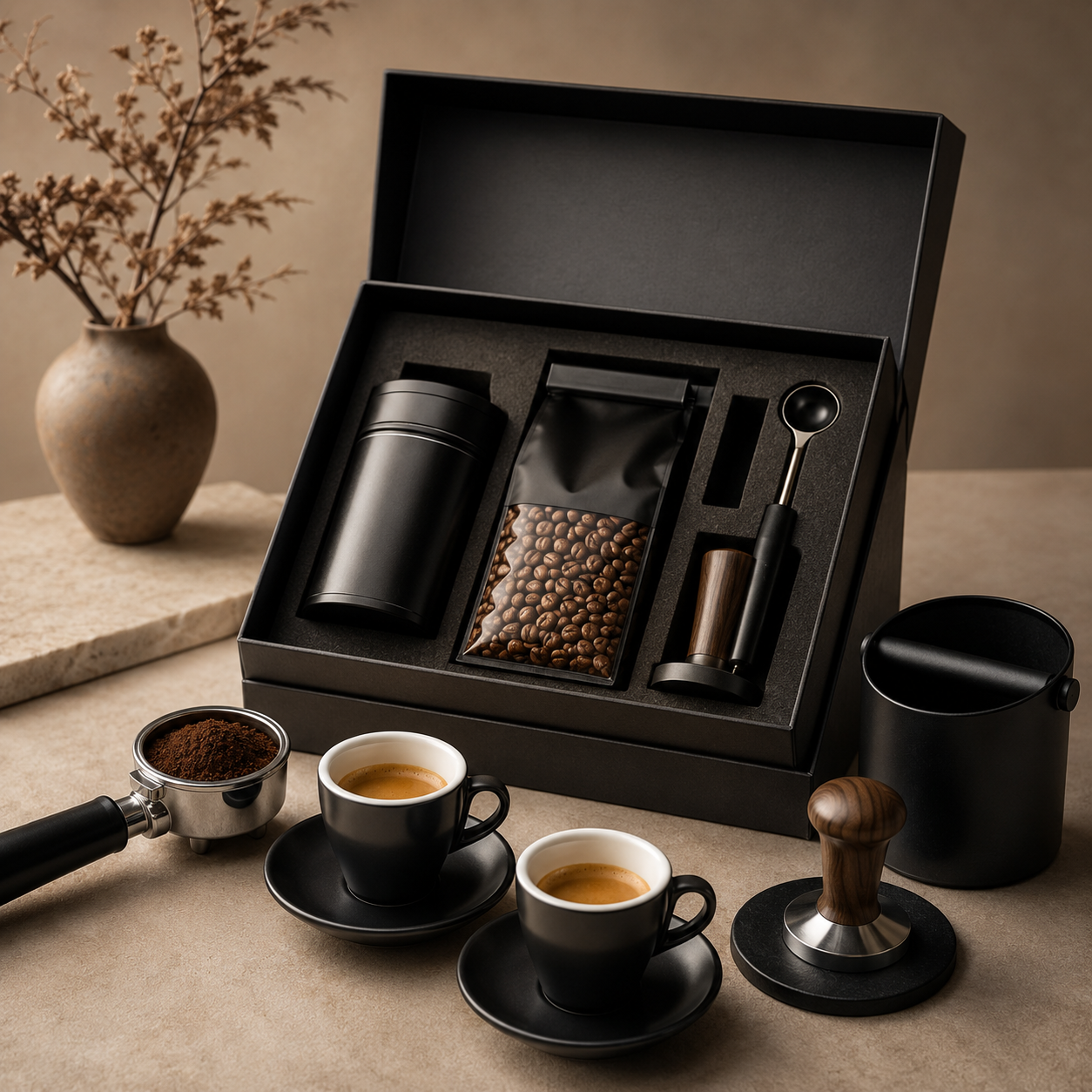 Ombra Milano Noir Espresso Ritual Kit