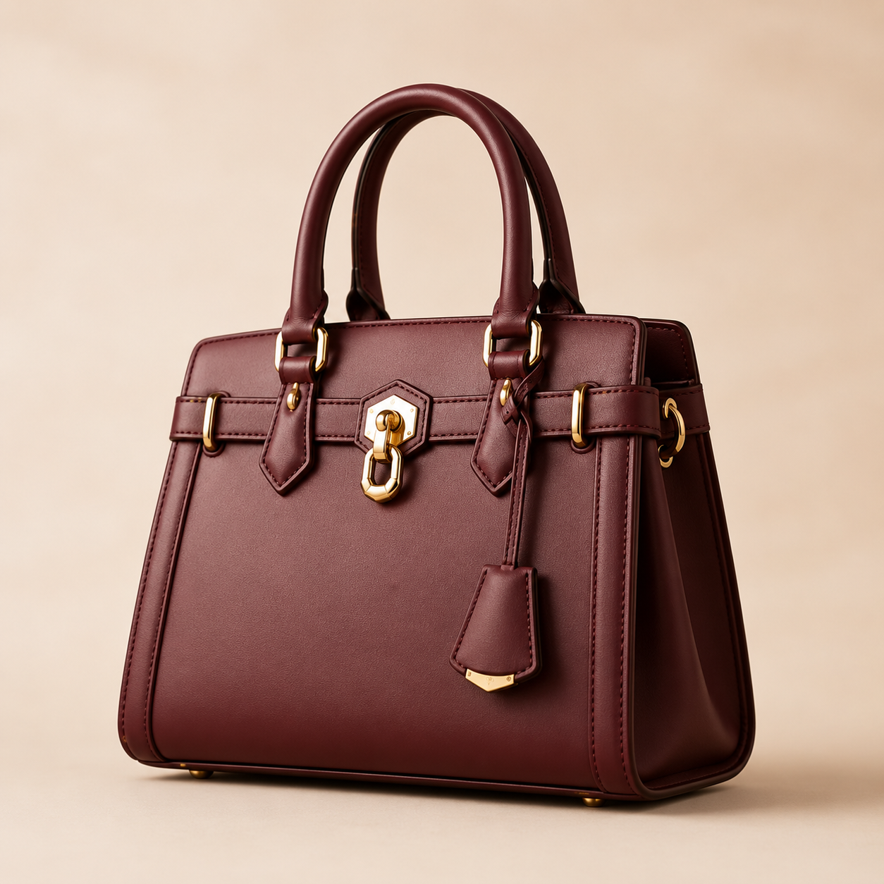 Maison Luxe Gold Signature Bag